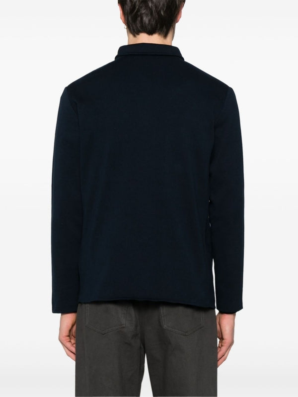 Chest Double Pocket Cotton Shirt Jacket