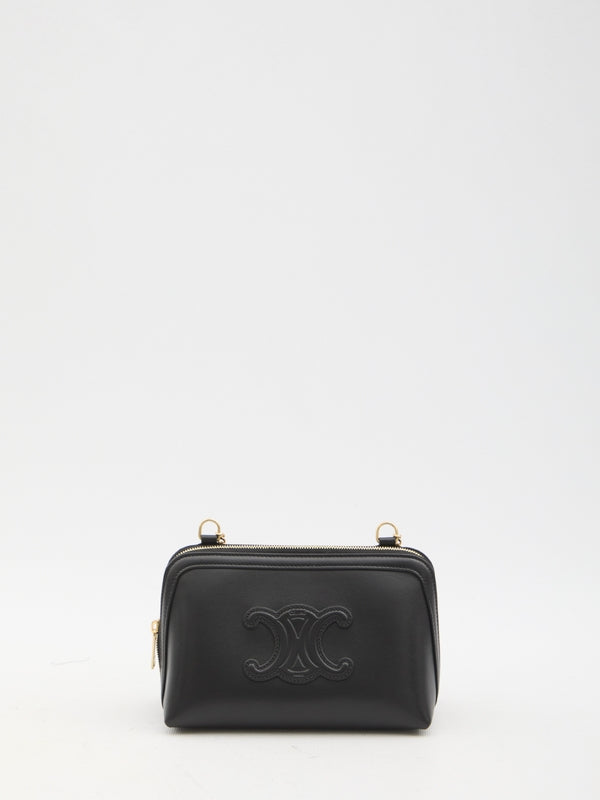 Cuir Triomphe Leather Chain Crossbody Bag