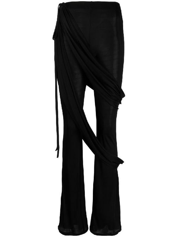 Drape Detail Viscose Pants