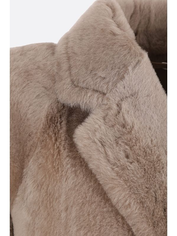 Calmi Shearling Wrap Coat