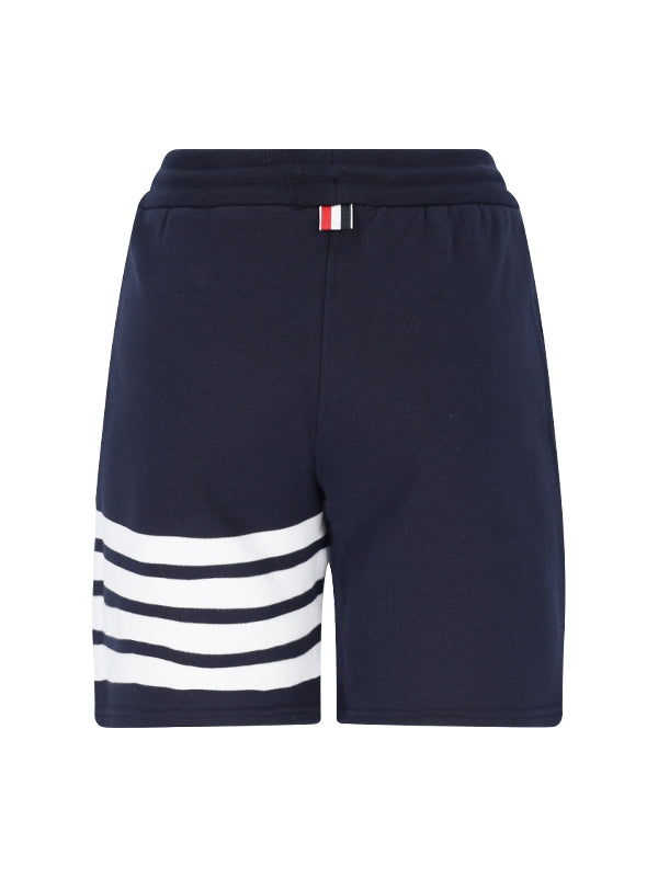 4-Bar Drawstring Bermuda Shorts