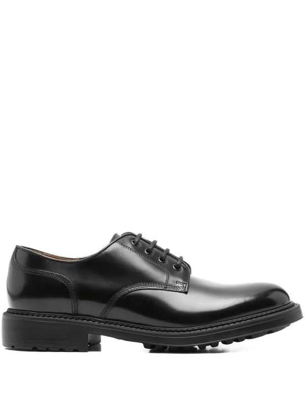 Ducals Black Lace-Up Shoes