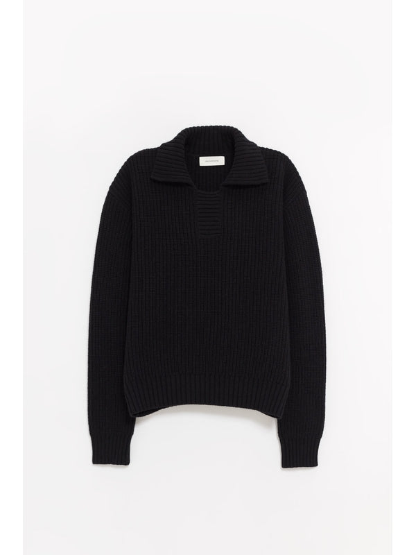 Collar Wool Polo Shirt