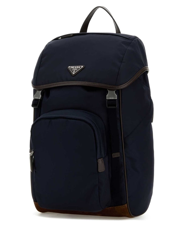 Triangle Logo Nylon Backpack