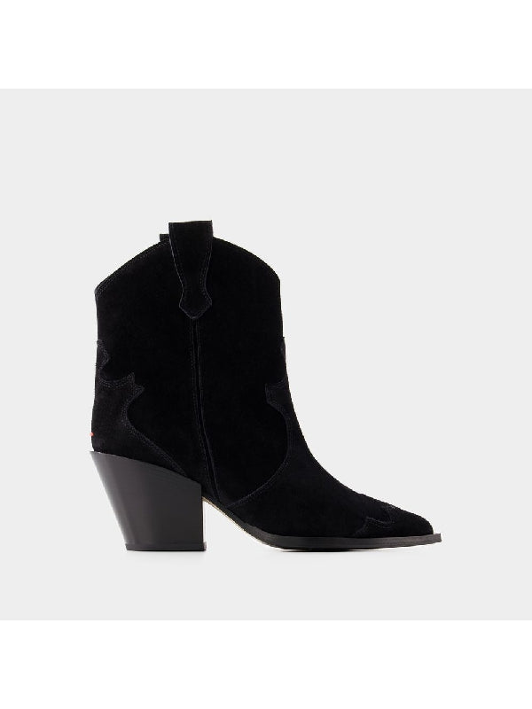 Albi Cowboy Suede Ankle Boots