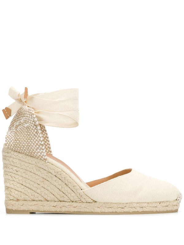 Castañer Ivory Wedge Sandals