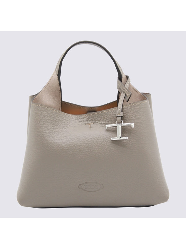 Tod'S Grey Tote Bags