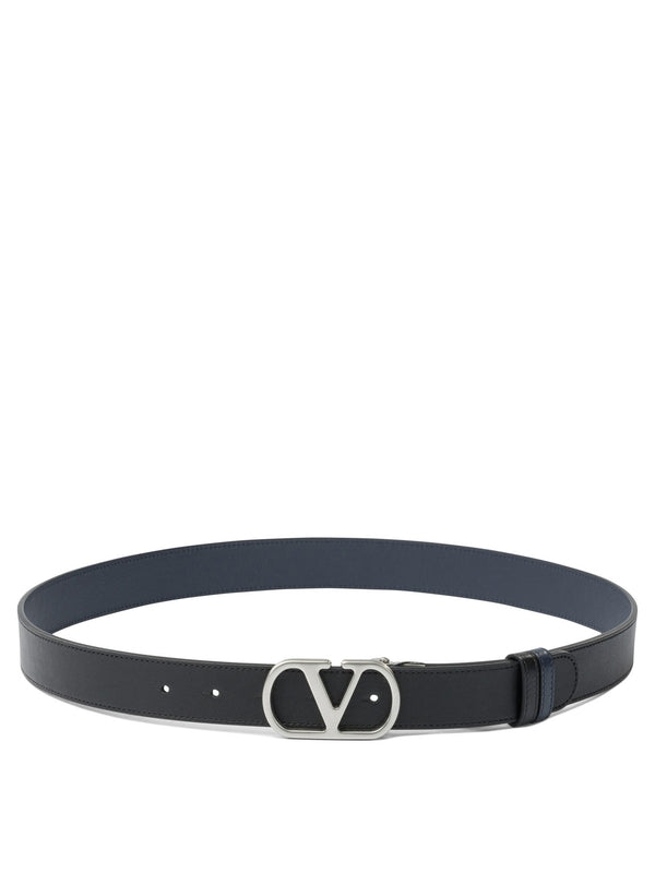 Valentino Black Leather Belts