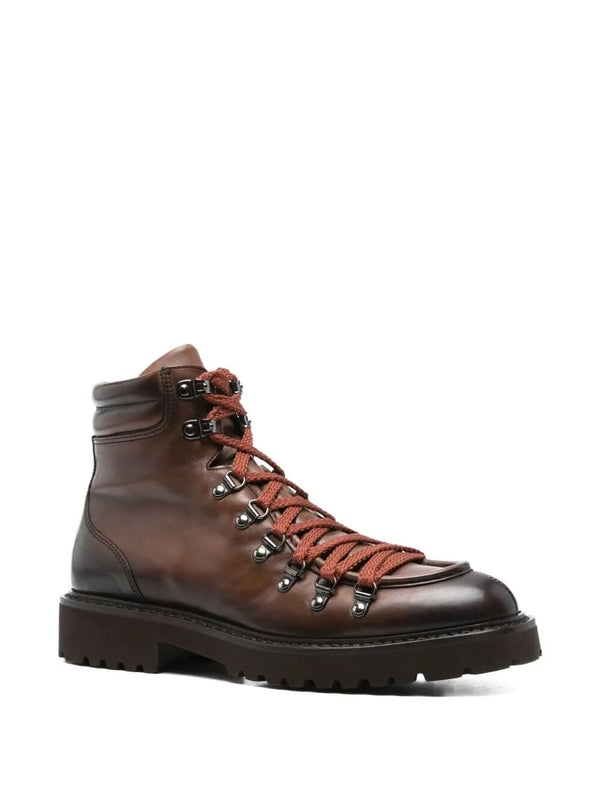 Ducals Brown Lace-Up Boots