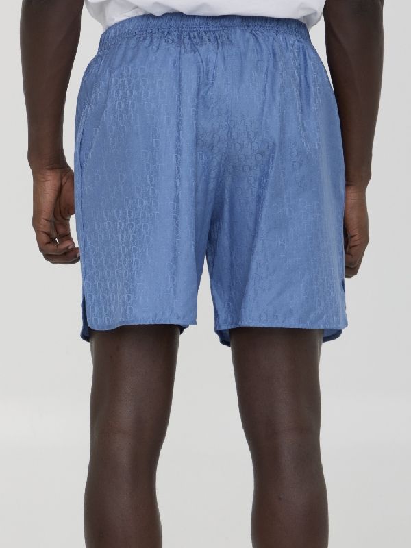 Allover Logo Silk Blend Shorts - Jente