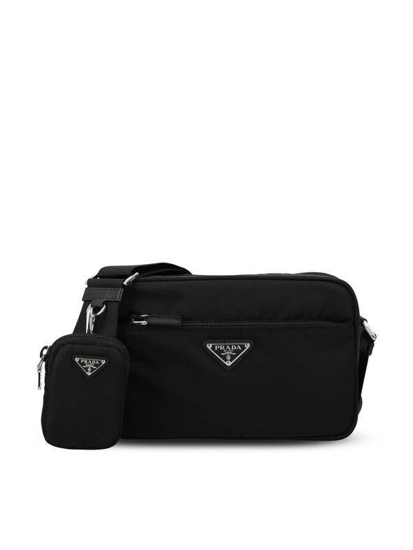 三角形徽标再生尼龙斜挎包