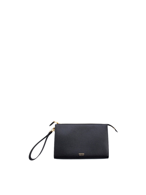 Black Calfskin Clutch Bag