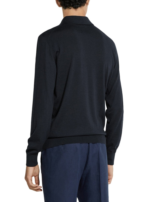 Zegna Navy Knit