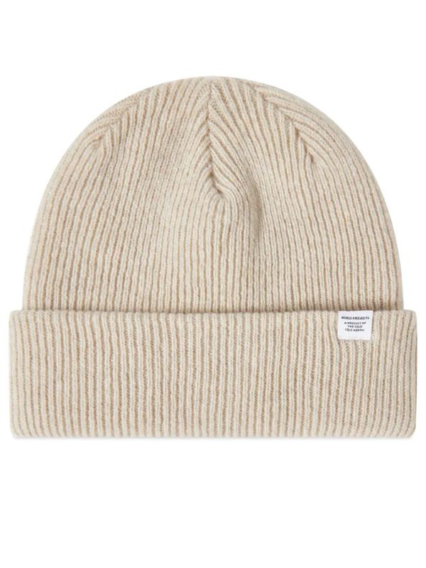 Logo Tag Wool Turn-Up Beanie