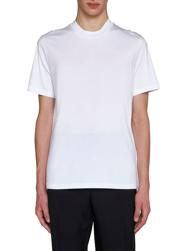 White Cotton Short Sleeve T-Shirt