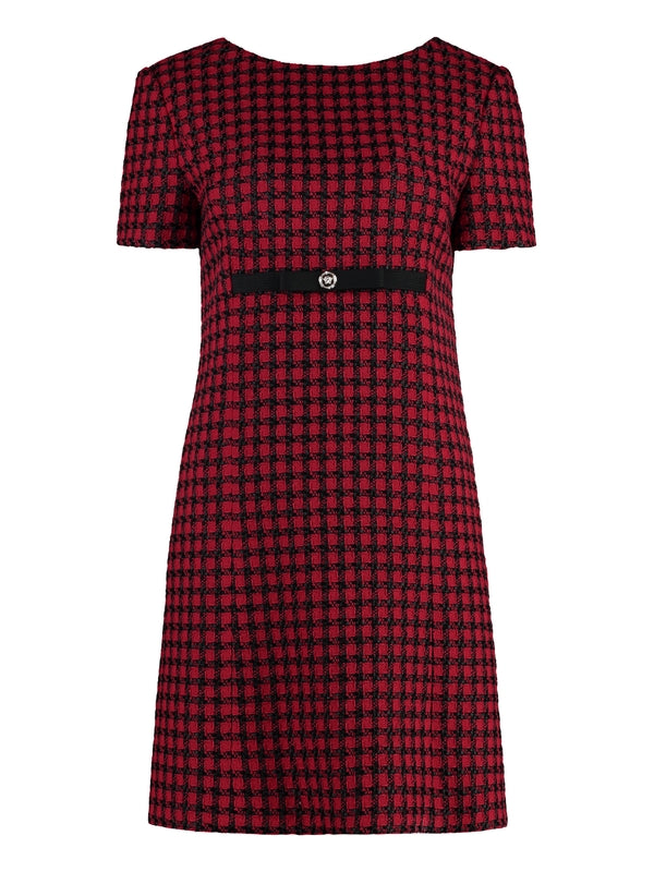 Wool Blend Tweed Mini Dress