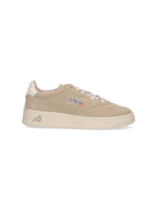Autry Beige Low Top Sneakers