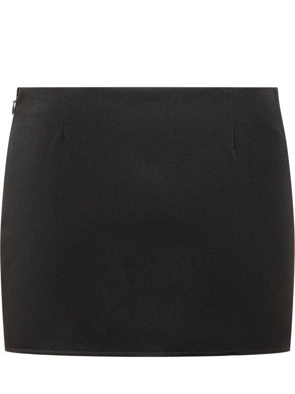 4g Logo Wool Skirt