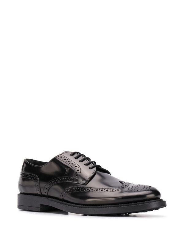 Tod's Flat shoes Black Lace-ups