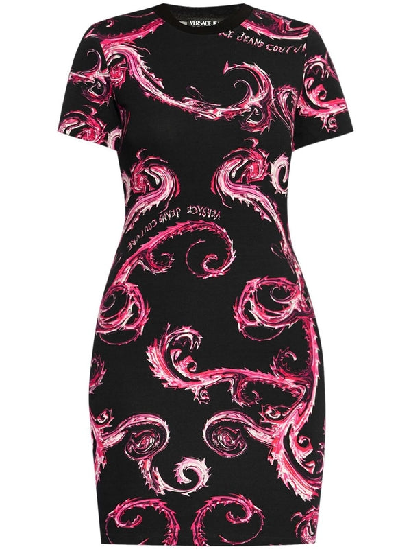 Allover Print Mini Dress