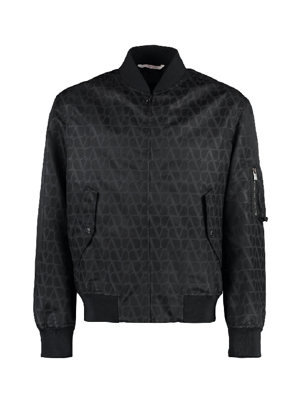 Allover Iconography V Logo Bomber