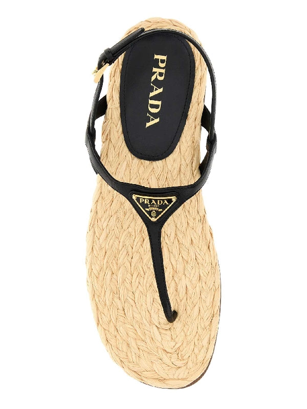 Triangle Logo Espadrille Sandals