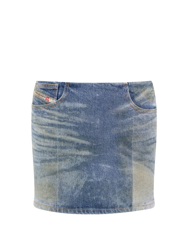 DIESEL - Pra Denim Mini Skirt - Jente