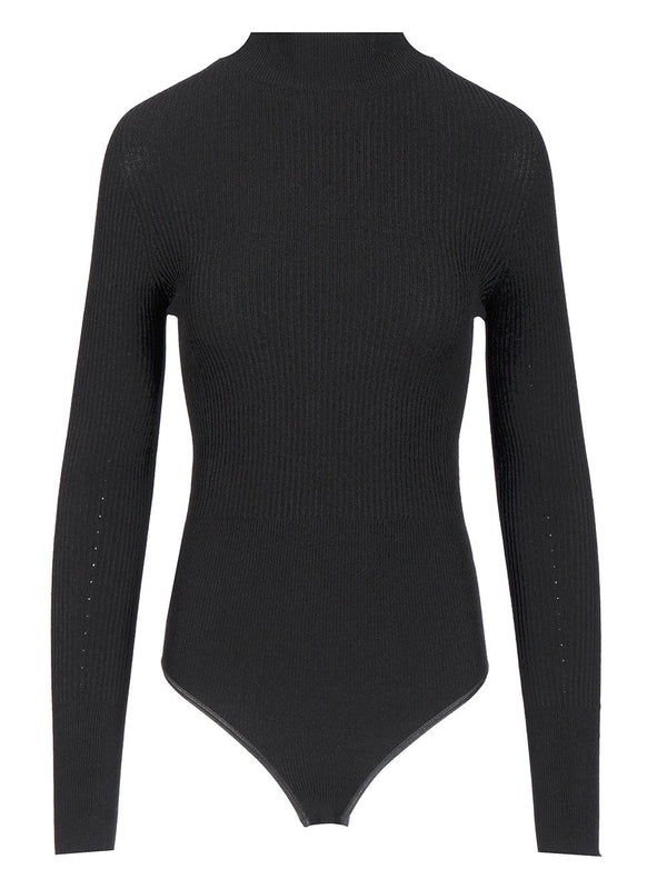 High-Neck Long-Sleeve Bodysuit