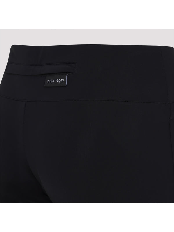 Back Logo Patch Banding Bootcut Pants