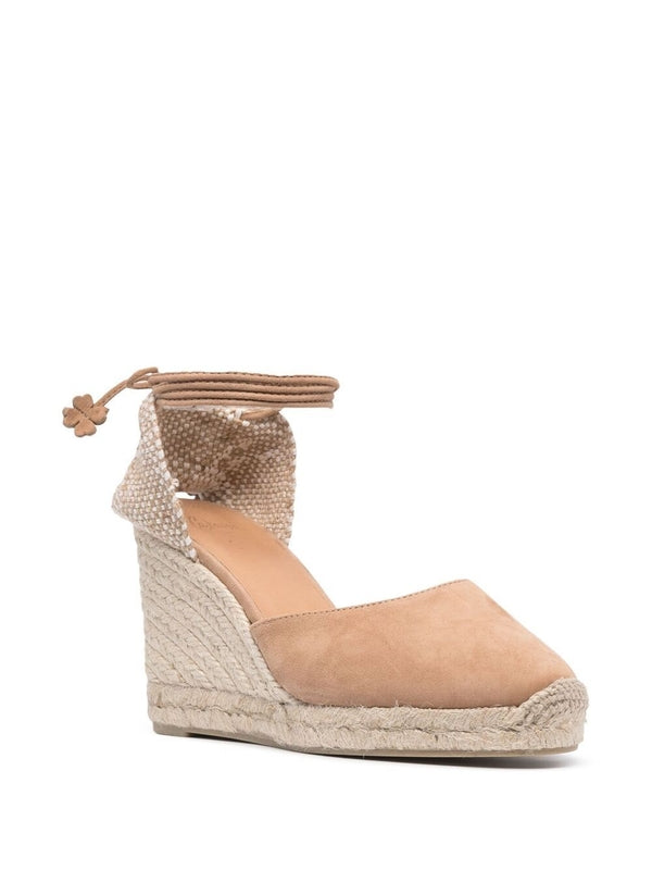 Castaner Beige Wedge Sandals