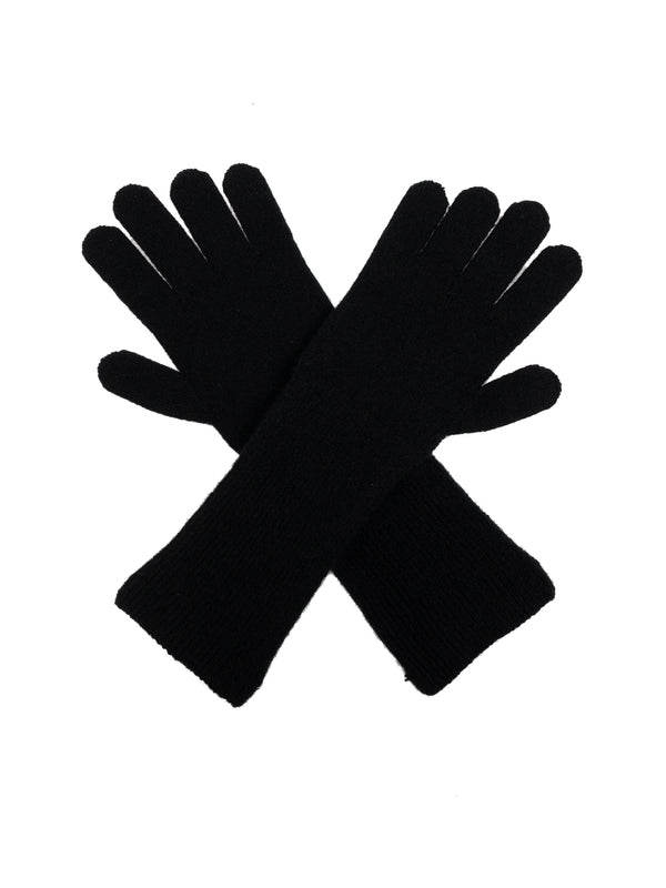 Logo Patch Cashmere Gloves