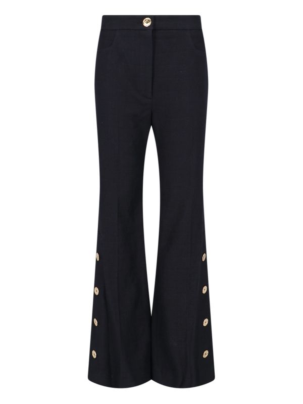 Button Flare Pants