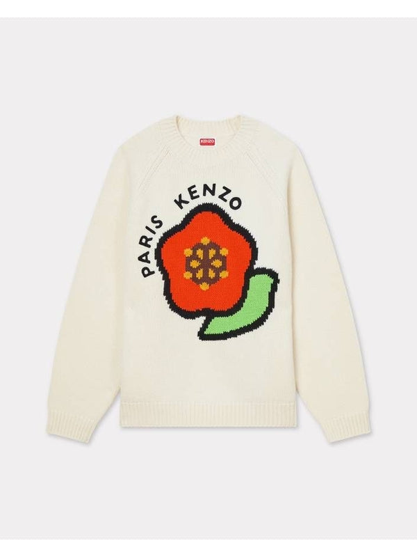 Pop Jacquard Logo Embroidered Knit