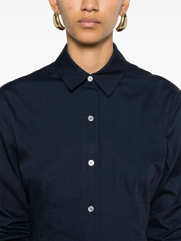 Theory Navy Midi Dress