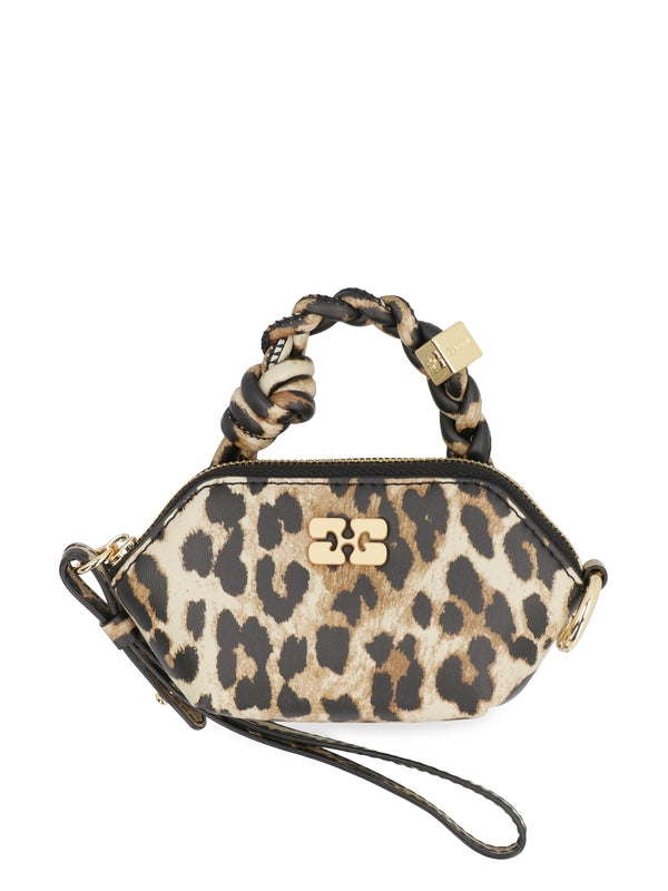 Ganni Leopard Pouch Keyrings