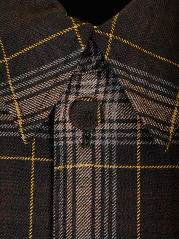 Go-to Check Pattern Wool Shirt Jacket