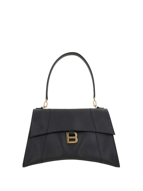 Balenciaga Hourglass Medium Black Tote Bags