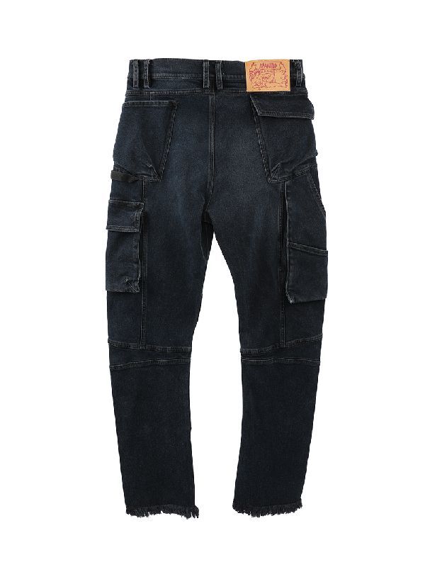 Slim Cargo Denim Pants