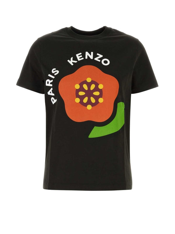 ポップなロゴプリントコットン半袖
Tシャツ