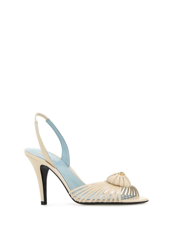 Valentino Ivory Sandal Heels