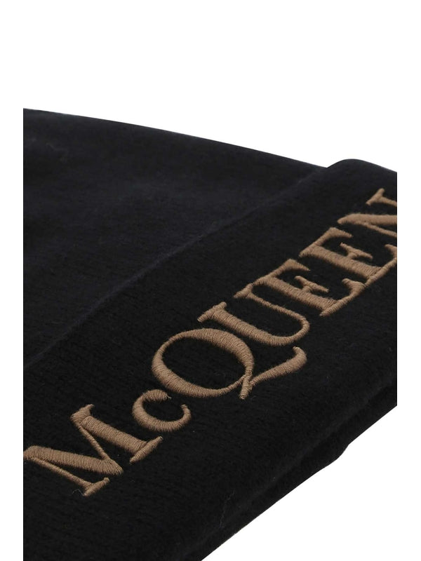 Alexander Mcqueen Black Beanies