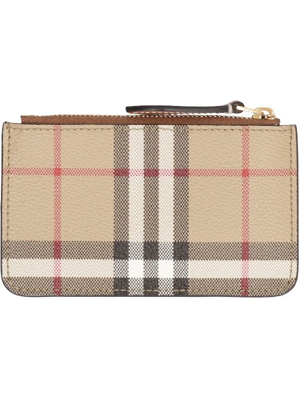 Vintage Check Coin Wallet