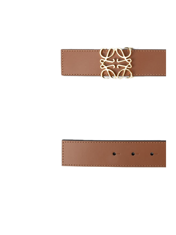 Anagram Buckle Leather Belt