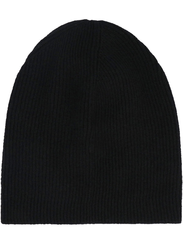 Logo Rib Wool Cashmere Beanie