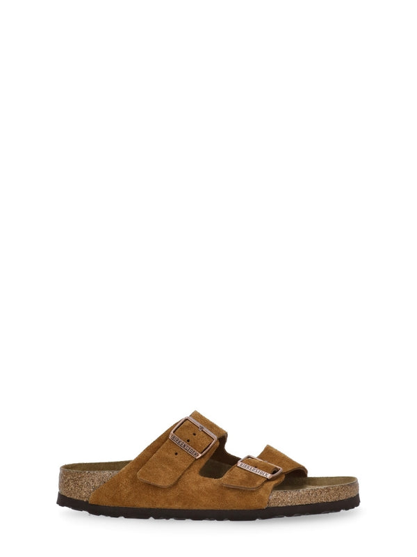 Arizona Double Buckle Suede Leather Sandals