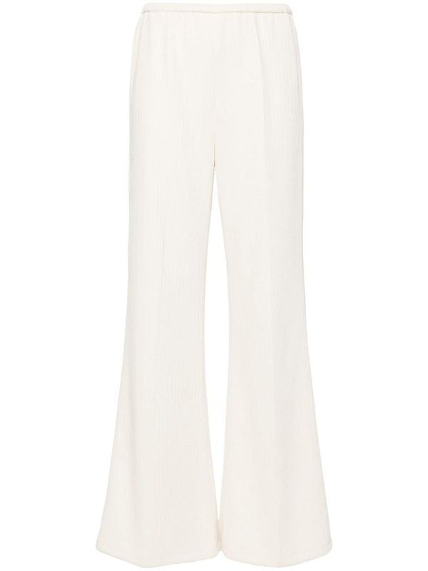 White Flare Pants