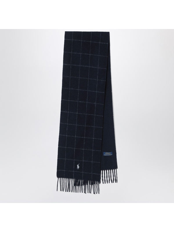 Polo Ralph Lauren Navy Wool Mufflers