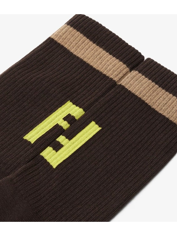 Fendi Brown Socks