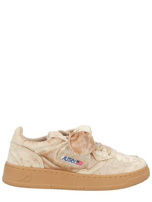 Autry Beige Low Top Sneakers