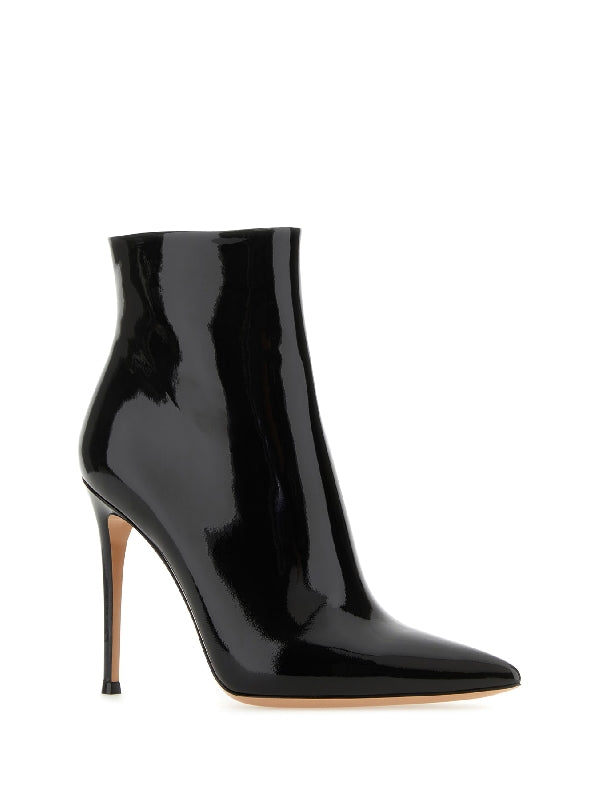 Avril Patent Leather Bootie Heels